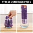 thumbnail image 6 of Pure Cotton Terry Kitchen Towels, Checkered Designed, Soft and Super Absorbent Dish Towels Kitchen Towels Purple 28*13 In, 6 of 6