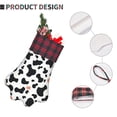 thumbnail image 5 of Dog Paw Decorative Socks 17x11.8in Top With A Strap Design For Easy Hanging For Festive Christmas Party Decorations Simple Cow Print Pattern1_3, 5 of 8