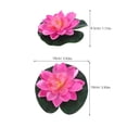 thumbnail image 2 of AURARMLET 4Ud Flores Artificiales De Loto Flotantes Con Para De Piscinas Y Estanques, 2 of 6