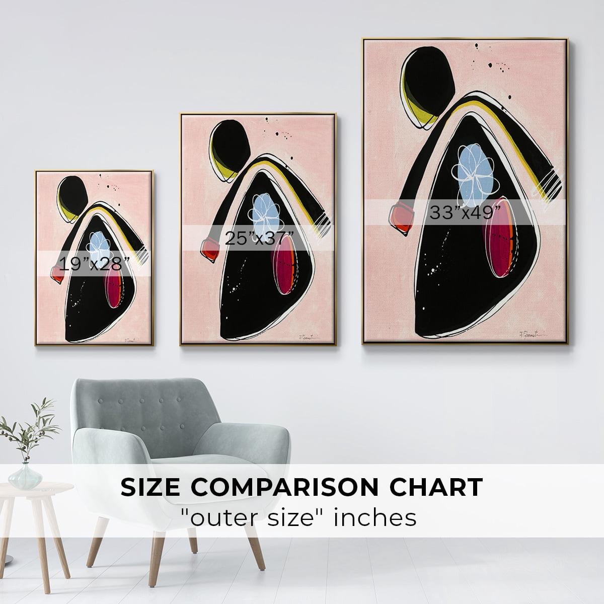 Wanna Play? II Framed Premium Gallery Wrapped Canvas - Ready to Hang - 27 x 41 - Gold Floating Frame