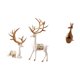 thumbnail image 5 of Escultura artesanal coleccionable de reno europeo, figura de animal, recuerdo decorativo para fiestas, escritorio divertido, estantería de madera para, 5 of 8