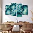 thumbnail image 3 of Elephant Stock Petals Digital Abstract Wall Art - Horizontal Multi Panel Canvas - Living Room Wall Decor - Abstract Multi Panel - Teal And Turquoise Decor - 68" x 42", 3 of 8