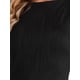 thumbnail image 5 of Vestido sin mangas de corte ajustado para mujer, cuello barco, texturizado, casual, de oficina, color negro, 5 of 6