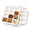 Cream-Square Pan with Dividers-2, variant on Silicone Brownie Pans With Dividers 2 Pack Metal Frame