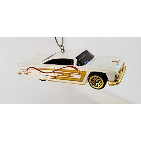 Christmas Ornament for 1959 Chevy Impala White Gold