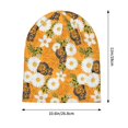 thumbnail image 2 of Beanie for Men and Women, White Floral and Butterflies Cozy Winter Hat Beanies Hats Skull Cap, Soft Cool Knit Hats for Women Men Men's Skullies & Beanies, 2 of 5