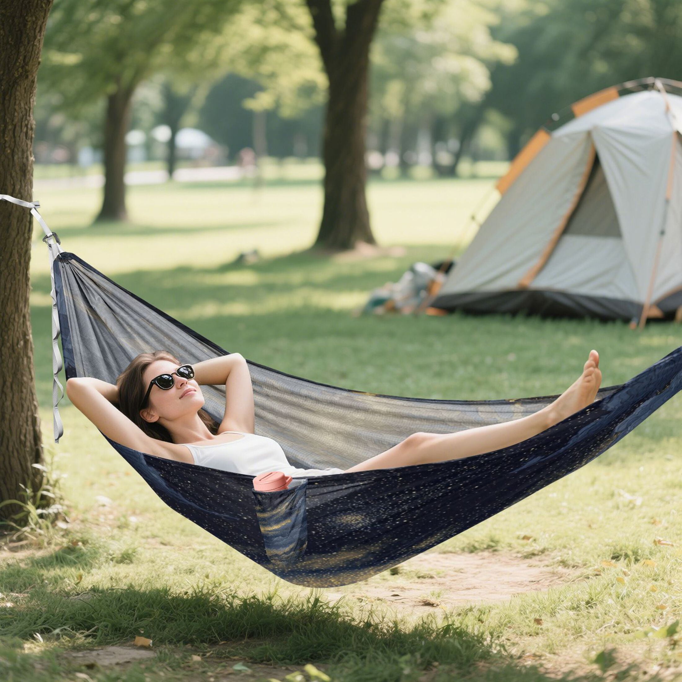Hammock Camping Hammock Nylon Portable Hammock Travel Camping Hammock Star Night