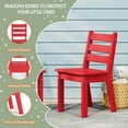 thumbnail image 2 of WestinTrends Treehouse Outdoor HDPE Kids Plastic Toddler Dining Chair (Set of Two), Red, 2 of 15