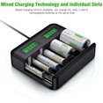 thumbnail image 1 of Cargador de batería de 8 ranuras Cargador de batería recargable AA/AAA/C/D alimentado por USB con pantalla LCD, 1 of 2
