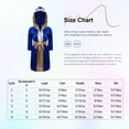 thumbnail image 5 of Moggemol Garçons Enfants Robe de Boxe Robe Longueur Complète Cape à Capuche en Satin avec Ceinture Tenue de Boxe d'Halloween Noir&Rose Vif 16, 5 of 5