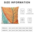 thumbnail image 5 of SHANXI Pillow Covers Leaves Decorative Throw Pillow Cases Soft Velvet Outdoor Pillow Covers for Patio Sofa Couch Bedroom Home Decor 24x24in, 5 of 5