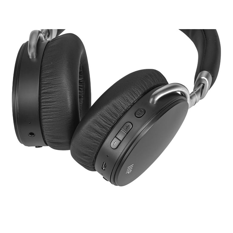 Monoprice Bluetooth Headphones with Active Noise Cancelling, 20H  Playback/Talk Time, With the AAC, SBC, Qualcomm aptX, and Qualcomm aptX Low  Latency