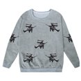 thumbnail image 5 of SJLDQY Halloween Sweatshirts for Kids Hallowmas Graphic Long Sleeve Crewneck Sweatshirt Fall Winter Lined Casual Pullover Tops, 5 of 5