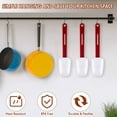 thumbnail image 3 of Set of 3 High Temp Silicone Spatulas Heat Resistant Rubber Heavy Duty Silicone Scraper Spatula with Handle, 3 of 7