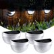 thumbnail image 1 of Juego de 4 luces solares de pared LED blancas, apliques de pared para exteriores, IP65 resistente al agua, iluminación decorativa de pared, luz para vallas, patios, jardines, puertas de entrada, escal, 1 of 5