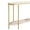 Gold & White Marble, variant on Ktaxon Modern Entryway Table, 42.1" Oval Sofa Table with Storage Shelves, Elegant Display TV Table for Living Room, Home, Aparment, Black & White