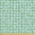 thumbnail image 2 of Ambesonne Abstract Fabric by the Yard Upholstery, Leafy Ornate Symmetric Art, 2 Yards, Pale Teal Jade Green, 2 of 5