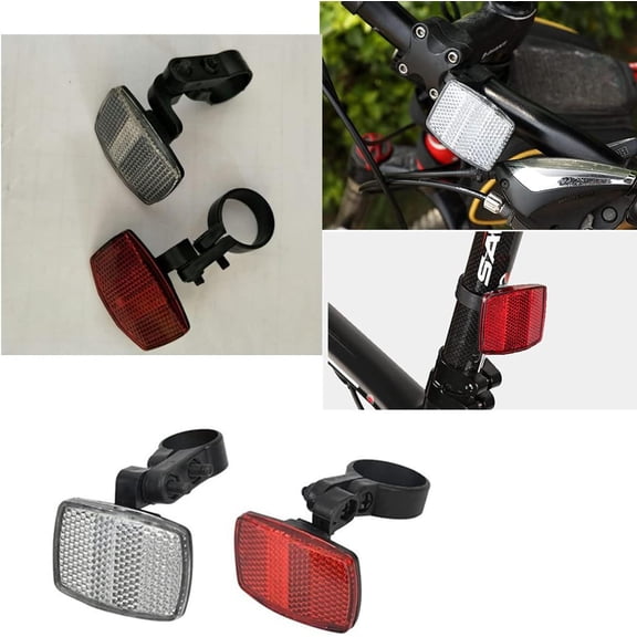 Bike Front and Rear Wheel Spoke Reflectors,Bike Safety Warning Reflectors for Handlebar and Night Cycling