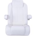 thumbnail image 2 of NORTHCAPTAIN Premium Reclining Pontoon High Back Captain's Chair Boat Bucket Seat with Armrest,White, 2 of 5