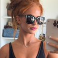 thumbnail image 2 of Gafas de Sol DIFF Bella Diseño Cuadrado Sobredimensionado Negro/Gris, 2 of 9