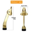 thumbnail image 5 of Huryfox Door Stops - 2-Pack Heavy Duty Door Stops, Non-Slip Rubber, Door Brackets for Bottom of Doors（Gold）, 5 of 10