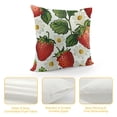 thumbnail image 4 of SHANXI Red Strawberry Tropical Bohemian Fruit Summer Art Fruit Pillow Covers Pillowcases Home Decor Bed Couch Sofa Office Living Room Cushion 12x12in, 4 of 5