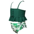 thumbnail image 3 of Girls Swimsuits Set Flower High Waisted Bathing Suit Kids Bikini for Children, 3 of 10