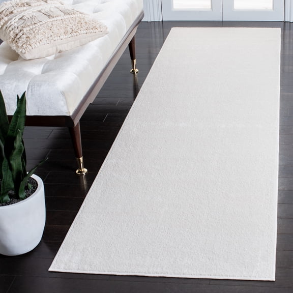 Safavieh Non-Slip Seachlann Solid Runner Rug, Ivory, 2'8" x 9'