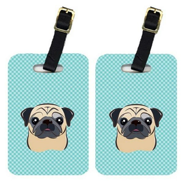 Pug luggage tag cheap