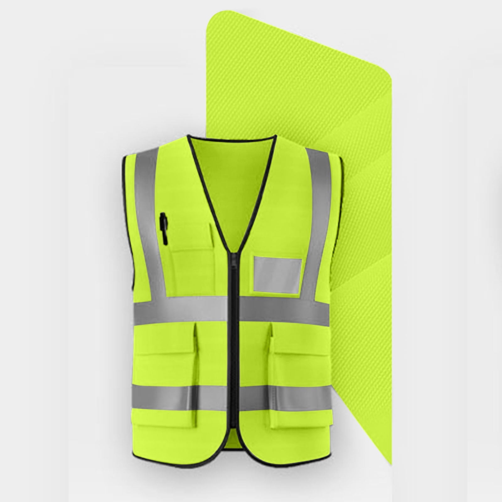 Nmnitkp Safety Vest,Reflective Safety Vest High Visibility Class II Vest for Women & Men Meets ANSI Standards