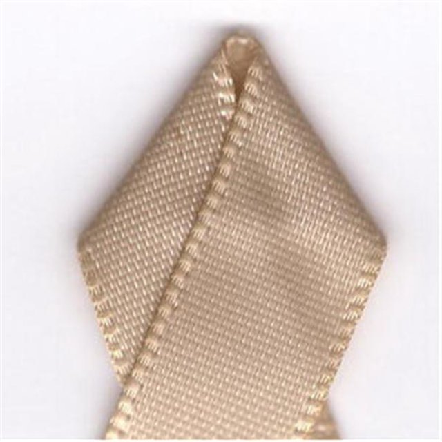 Papilion R074300230835100Y .88 in. Single-Face Satin Ribbon 100 Yards - Tan