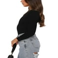 thumbnail image 4 of Body à Col pour Femmes Manches Longues Basique Ajusté Skinny Justaucorps, 4 of 6