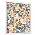 thumbnail image 3 of Designart 'Vintage Orange and Yellow Flowers' Traditional Framed Canvas Wall Art Print, 3 of 5