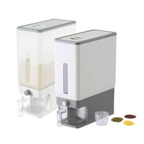 Leaglojoy Rice Dispenser 25 Lbs 2 Pcs, Rice Storage Container Moisture Proof, Cereal Dispenser for Pantry, BPA-Free