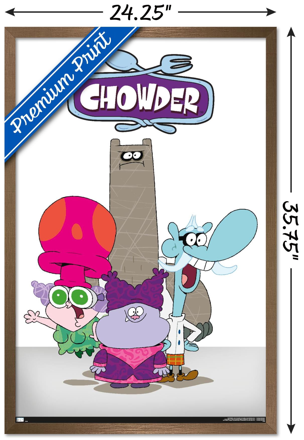 Chowder - Group Wall Poster, 22.375" x 34", Framed