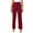 Wine, variant on Women's Straight Pants Fashion Casual Pants Nine Point Harlan Pants