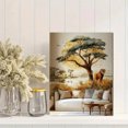 thumbnail image 2 of Qisvanset Framed Canvas Wall Art 12x16 Inch African Safari Animal Kids Nursery Wall Sticker Art, 2 of 5