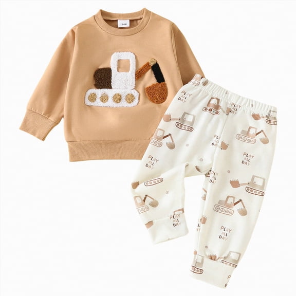 Futezty Toddler Boys Girls Clothes Fall Winter Outfit Sets, Kids Outfits Sets 0 6 12 18 24 Months 2T 3T 4T 3PCS