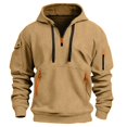 thumbnail image 2 of pstuiky camisas de manga larga para hombre, Sudadera con capucha de manga larga cálida y gruesa de forro polar para hombre, ideal para actividades al aire libre, primavera e invierno. xxxl, 2 of 4