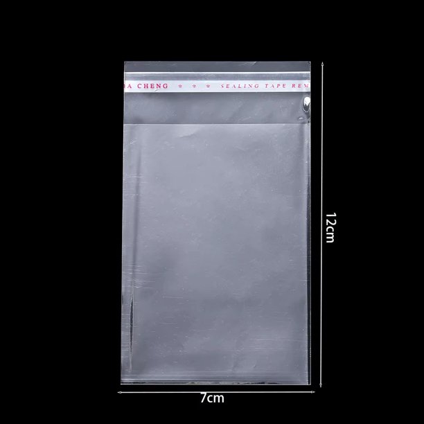100 unids/lote bolsas autoselladas autoadhesivas transparentes bolsas de celofán de plástico OPP bolsas de regalos y bolsas bolsas de embalaje de joyería