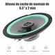 thumbnail image 3 of Bocinas Para Carros 6.5 Car Audio Coaxial Negro Circulo  Verde, 3 of 4