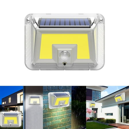 

Outdoor Solar Lights Rainproof Solar Motion Sensor Lights 3 Modes Solar Powered Fence Lights Solar Wall Lamp For Garden Yard Outside Front Door