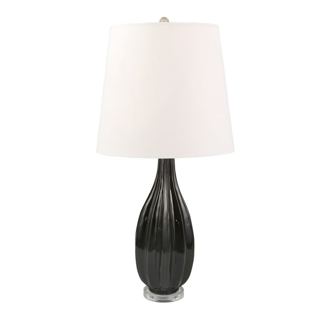 Sagebrook Home Lampe de Table en Céramique de 36 Po, Noire