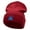 Maroon, variant on El Blue Agave Embroidered 12 Inch Long Knitted Beanie - Maroon OSFM