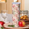 thumbnail image 2 of Pioneer Flower Floral Print Pattern 20oz Skinny Tumbler with Straw & Lid, Double Wall Vacuum Insulated Cup, Leak-Proof, Cup Holder Friendly, Hot 6H Cold 12H, 2 of 6