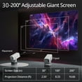 thumbnail image 5 of AKAGEAR Projector Native 1080P Support 4K with 5G WiFi Bluetooth, 200'' Full HD Movie Projector, 330ANSI and 180° Rotate&Stereo Speaker for Home Theater, 5 of 10