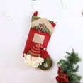 thumbnail image 6 of 1 PC Christmas Stocking 17.72" Large 3D Santa Claus Christmas Stocking for Holiday Party Decor Gift, 6 of 6