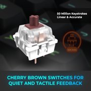 Adesso EASYTOUCH150 Ergonomic Mechanical Keyboard with Cherry MX Brown Switches