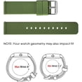 thumbnail image 4 of KOMI 22mm Silicone Watch Bands, Quick Release Premium Soft Rubber Replacement Straps for Men and Women Green, 4 of 8