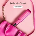 thumbnail image 4 of Terviiix 1.5'' Wide Flat Iron Hair Straightener, Ceramic Straightening Irons for Thick Hair, Pink, 4 of 6